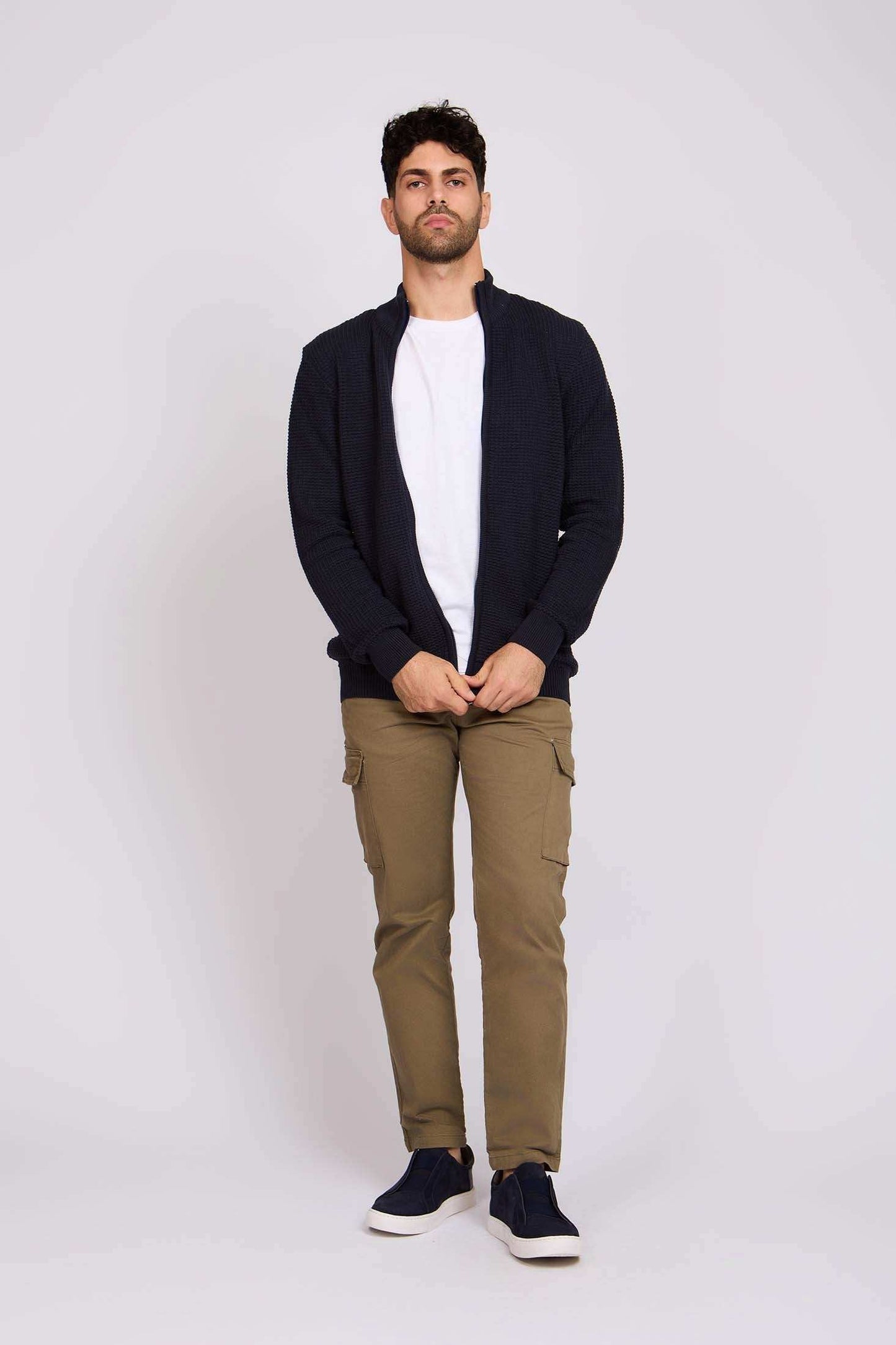 كارديغان الرجال العادي - أسود