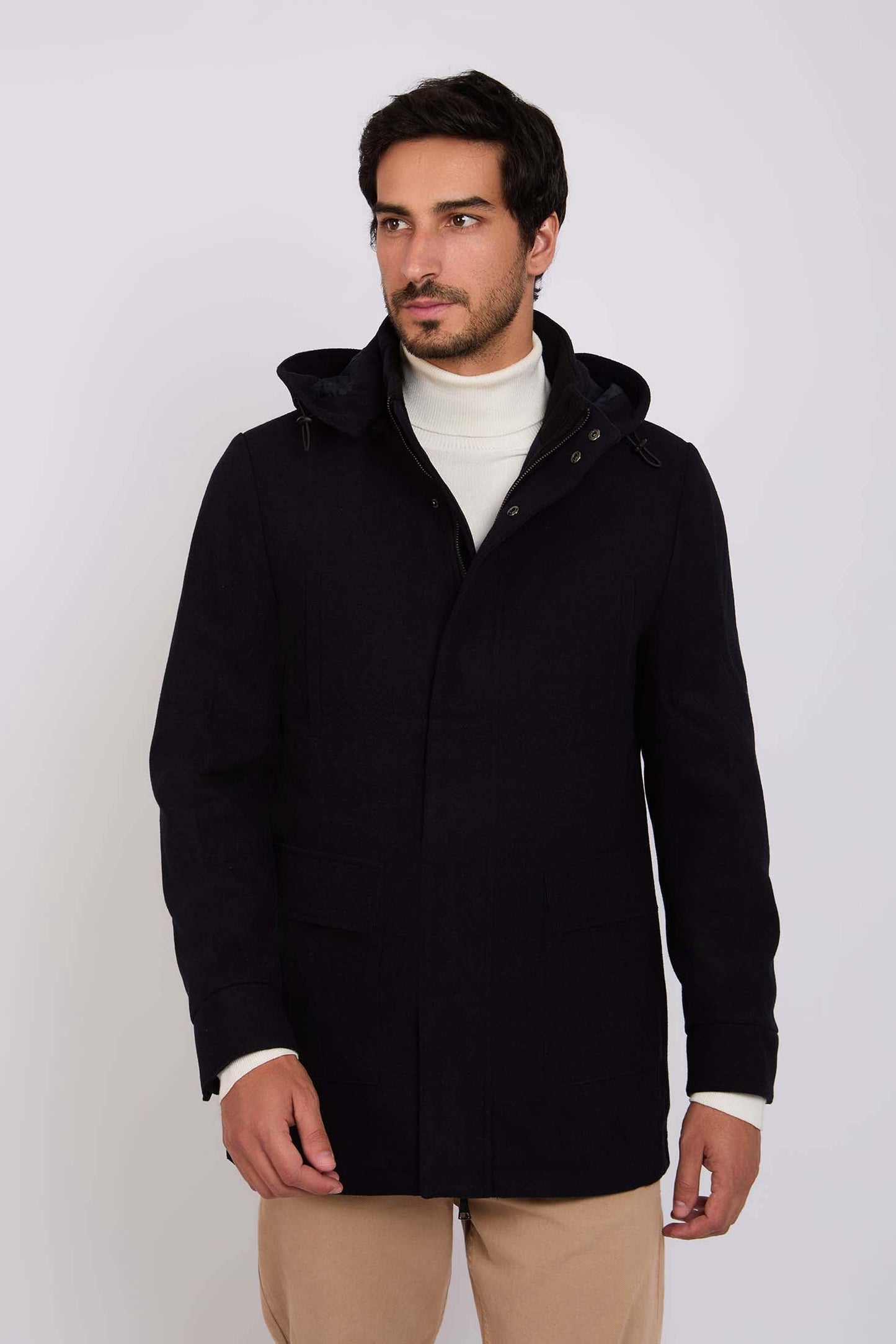 Men Regular Fit Jacket Black