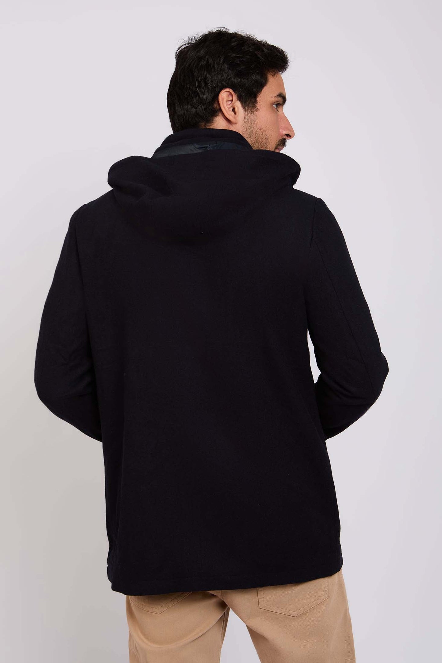 Men Regular Fit Jacket Black