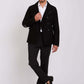 جاكيت رجالي ضيق أسود