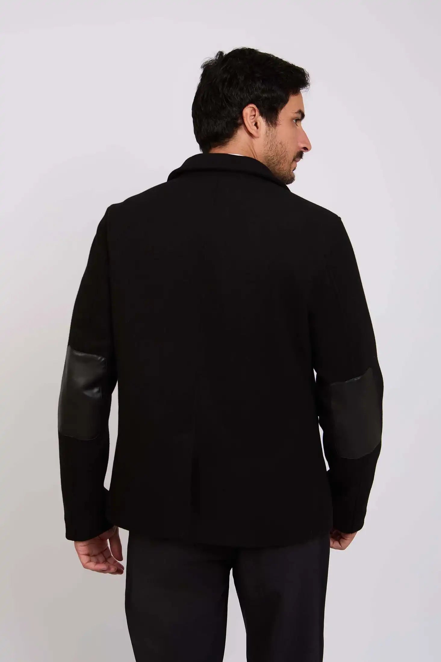 Men Slim Fit Jacket Black