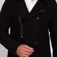 جاكيت رجالي ضيق أسود