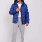 Men Regular Fit Jacket Blue