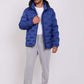 Men Regular Fit Jacket Blue