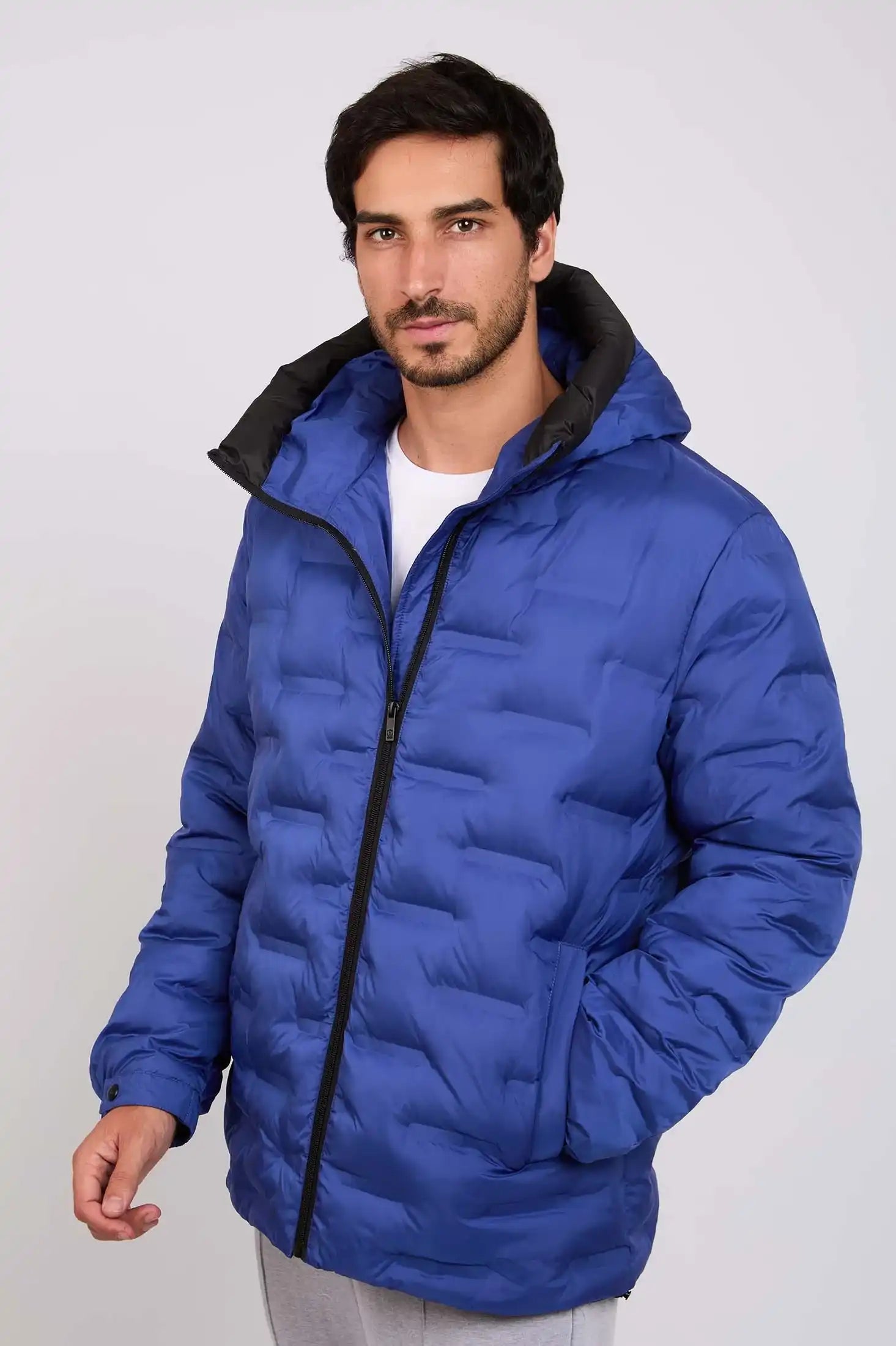 جاكيت رجالي عادي أزرق