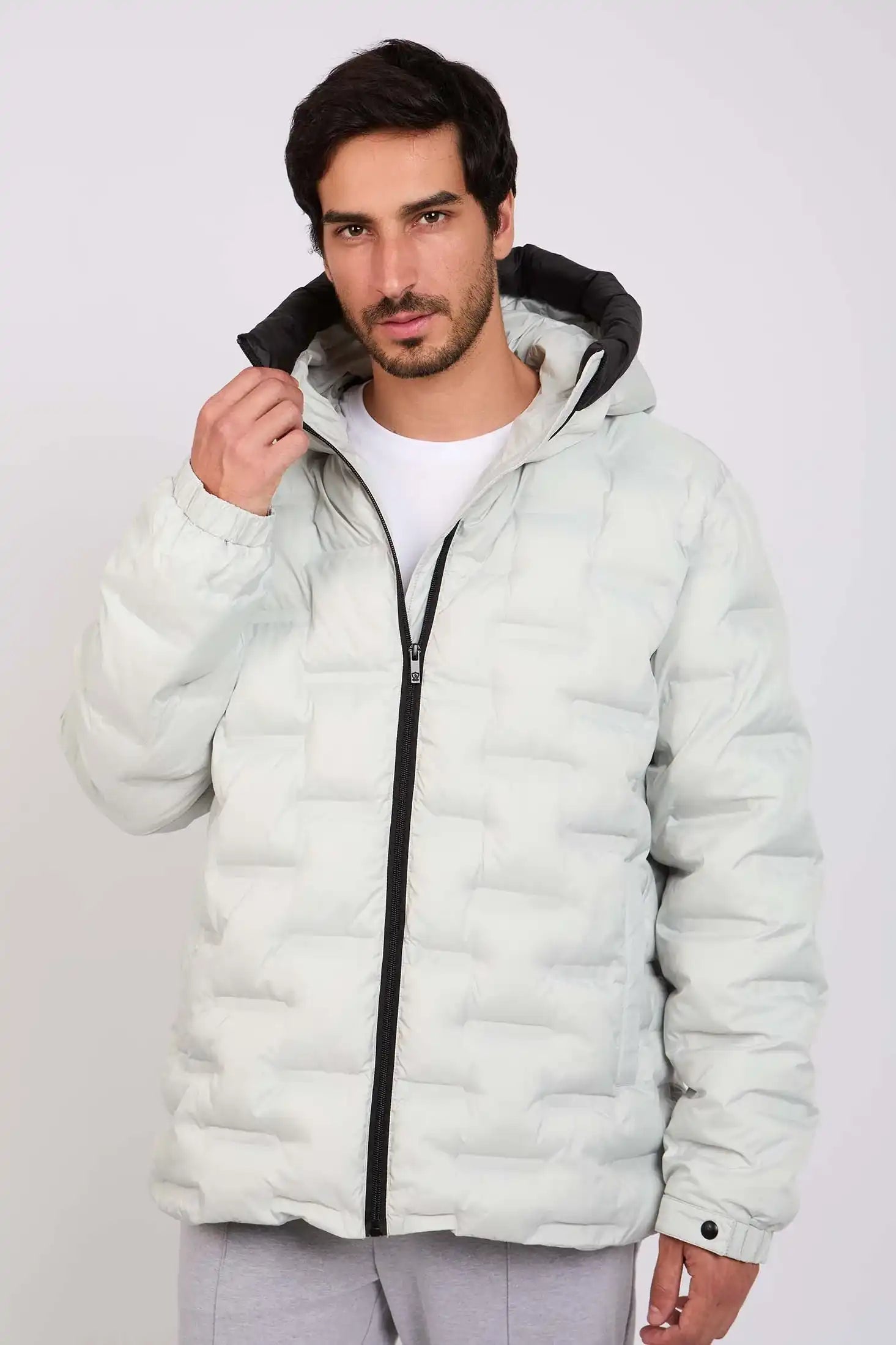 Men Regular Fit Jacket White