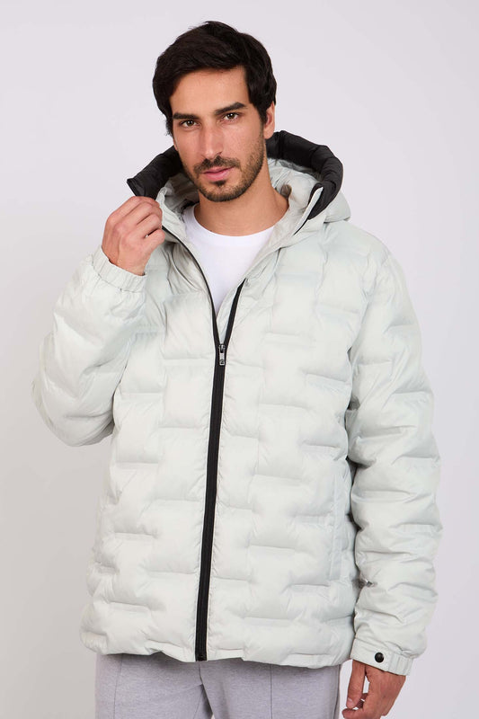 Men Regular Fit Jacket White