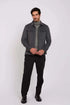 Men Regular Fit Jacket Grey