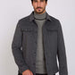 Men Regular Fit Jacket Grey