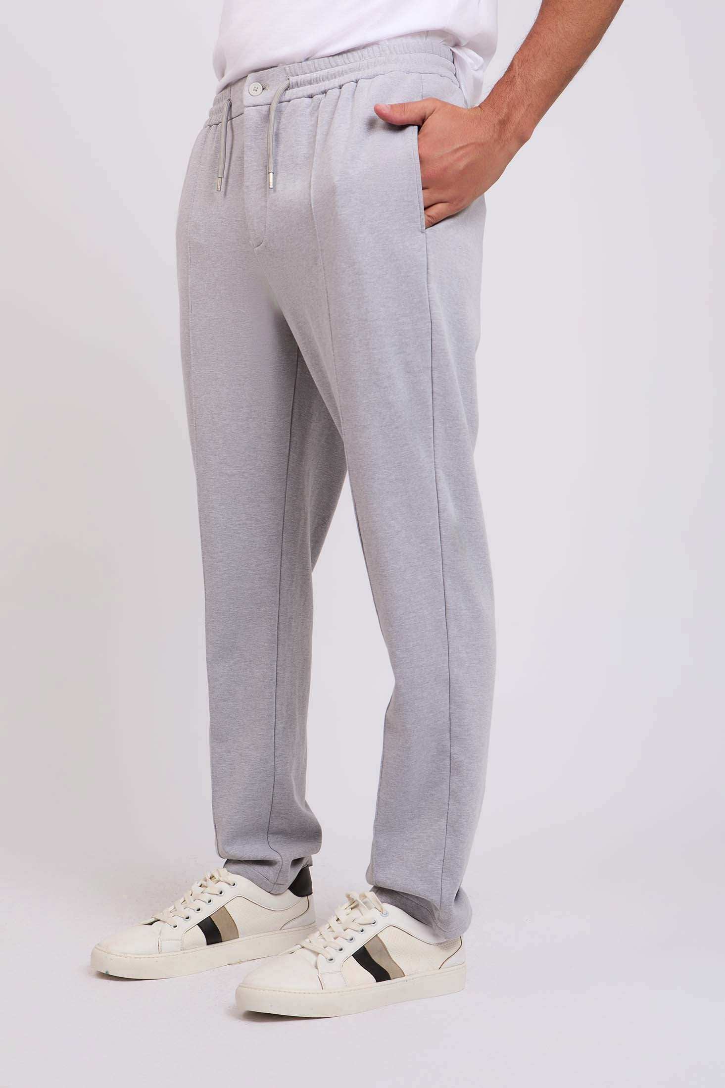 Men Regular Fit Pants Grey