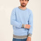 Men Regular Fit Pullover Blue