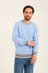 Men Regular Fit Pullover Blue