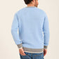 Men Regular Fit Pullover Blue
