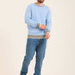 Men Regular Fit Pullover Blue