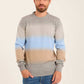 Men Striped Regular Fit Pullover Multicolor