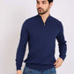 Men Regular Fit Pullover Navy