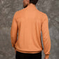 Men Regular Fit Pullover Orange