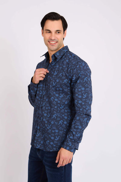 Men Regular Fit Shirt - Blue