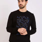 Men Regular Fit Sweatshirt Black