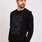 Men Regular Fit Sweatshirt Black