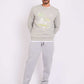 Men Regular Fit Sweatshirt Grey