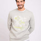 Men Regular Fit Sweatshirt Grey