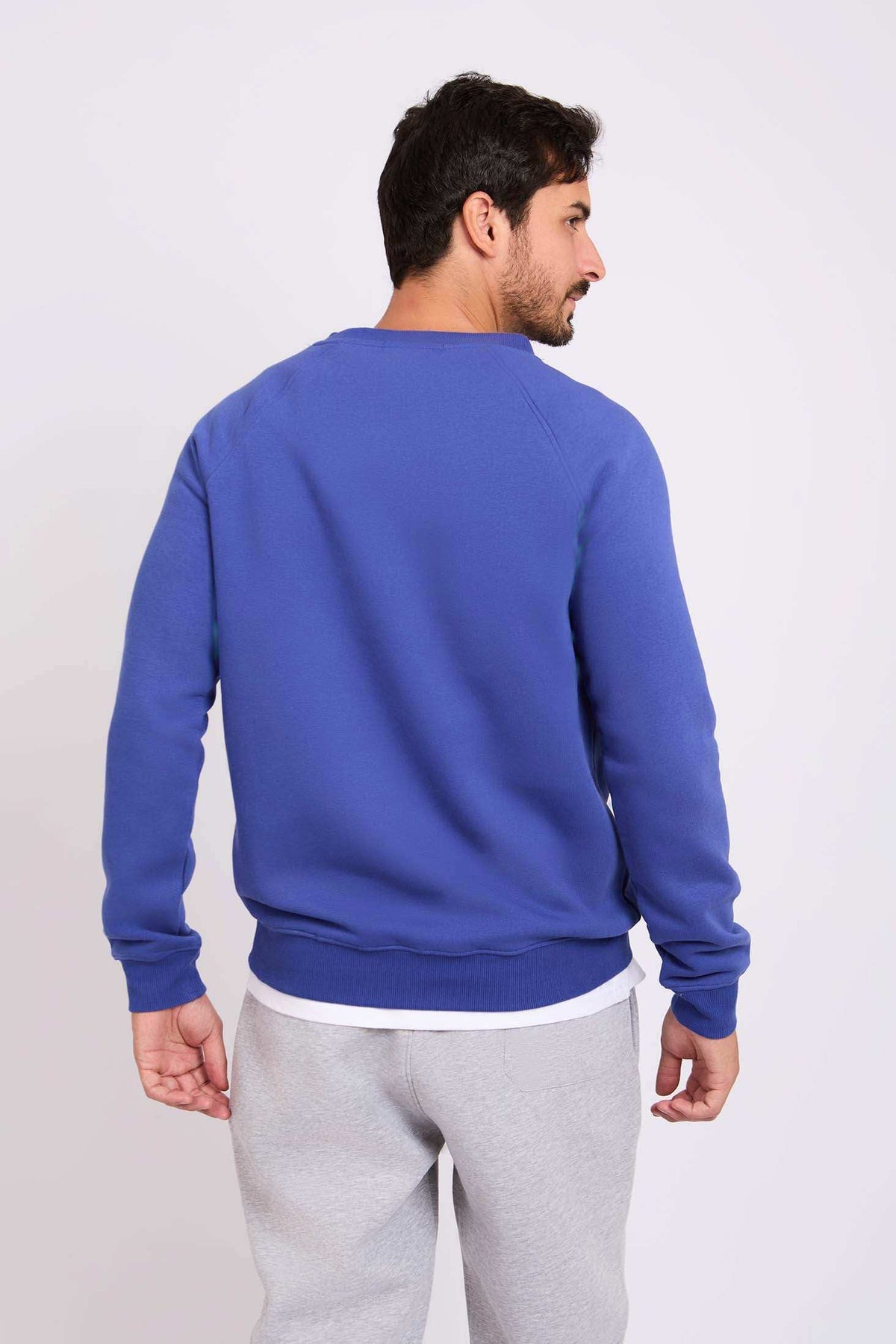 Men Regular Fit Sweatshirt Deep Blue