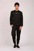 Men Regular Fit Sweatshirt Black