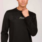 Men Regular Fit Sweatshirt Black
