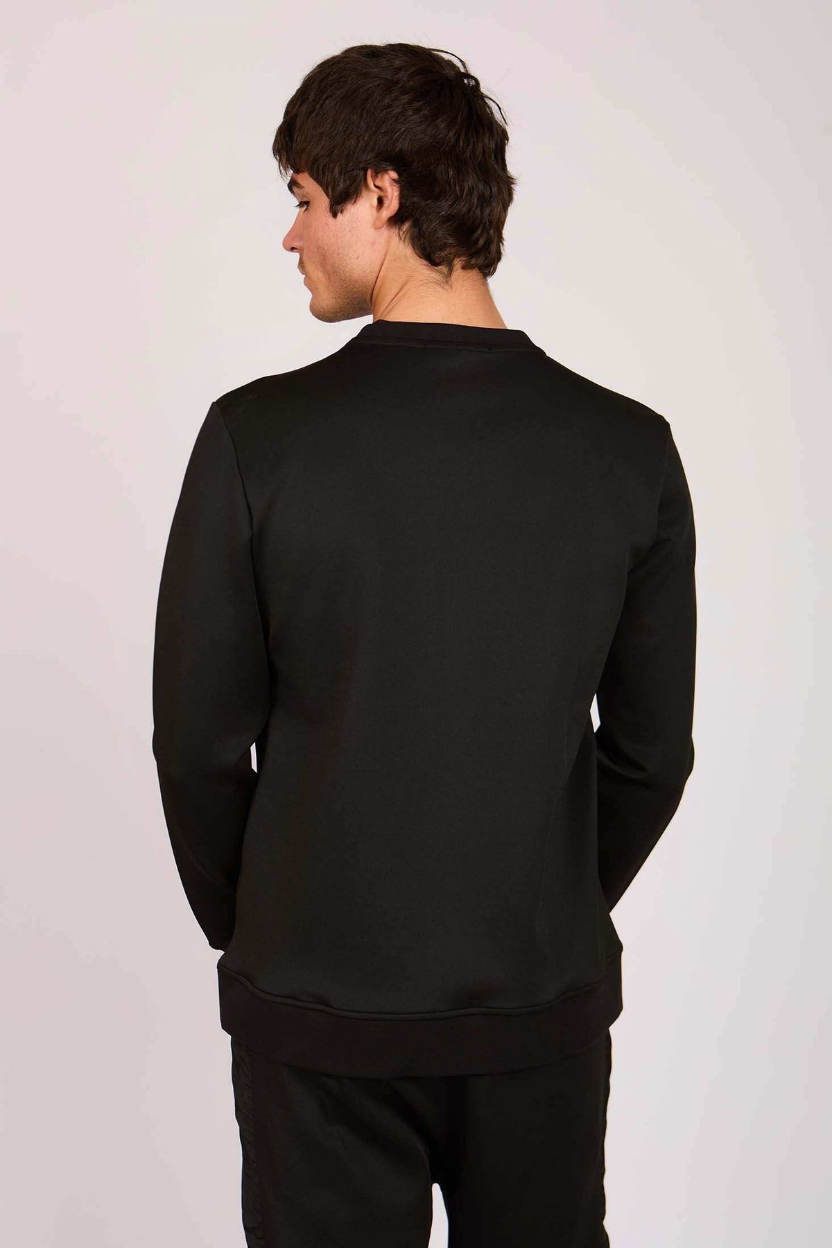 Men Regular Fit Sweatshirt Black