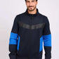 Men Regular Fit Sweat Jacket Dark Navy