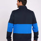 Men Regular Fit Sweat Jacket Dark Navy