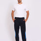 Men Regular Fit Sweat Pants Dark Navy
