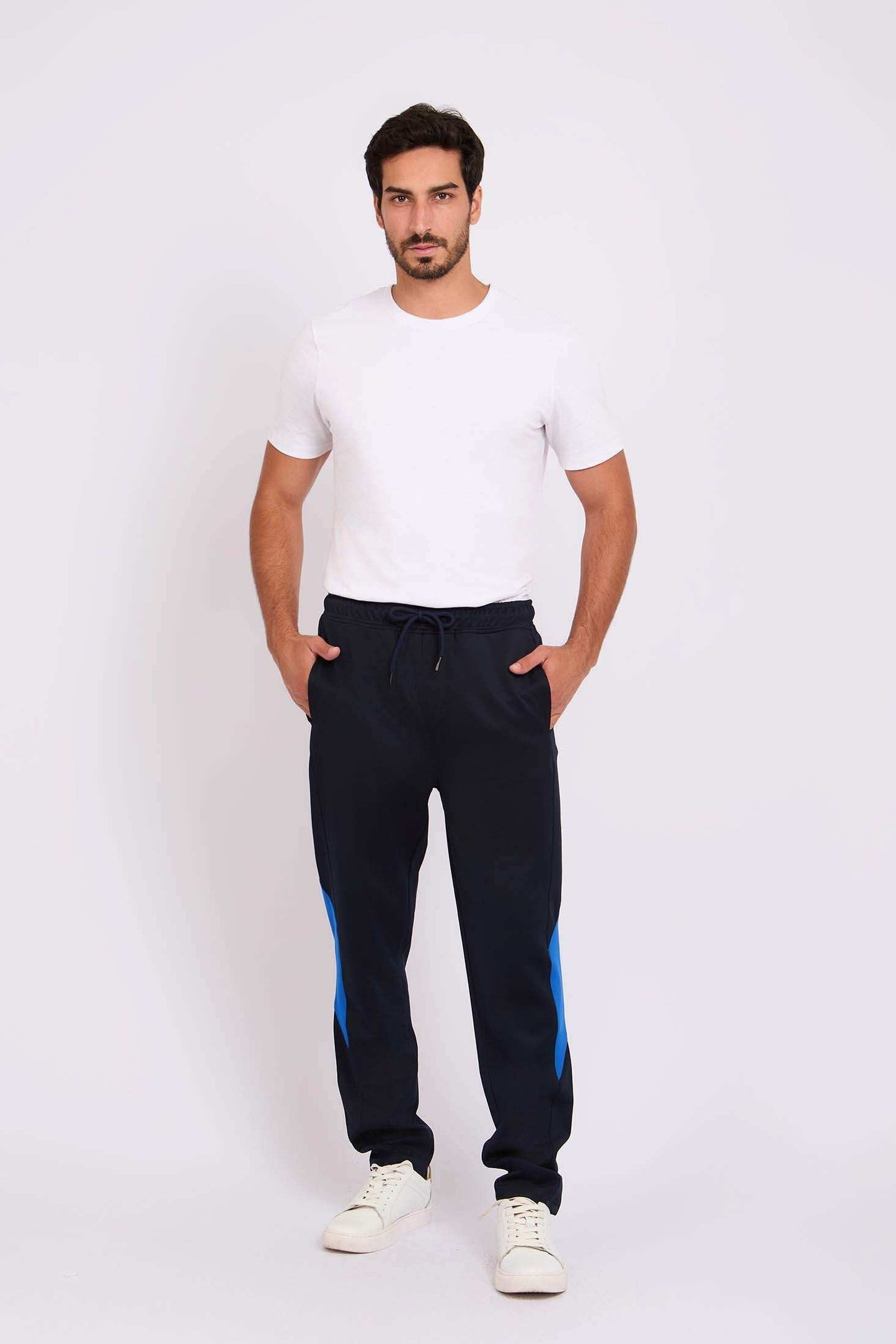 Men Regular Fit Sweat Pants Dark Navy