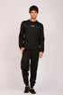 Men Regular Fit Sweat Pants Black