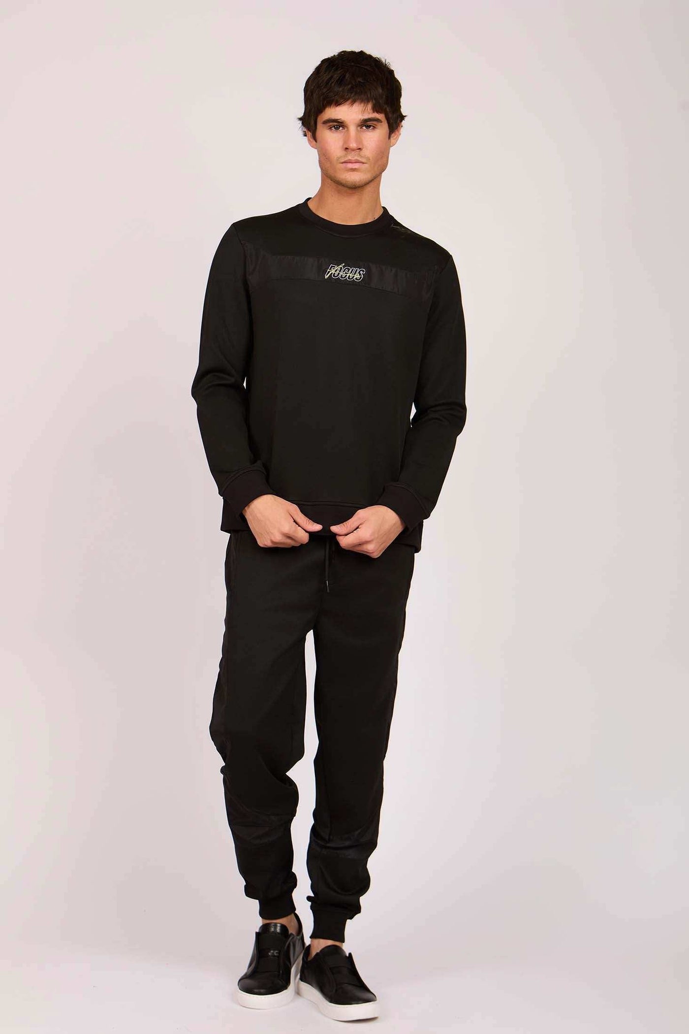 Men Regular Fit Sweat Pant - Black