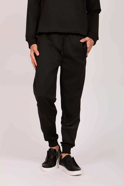 Men Regular Fit Sweat Pant - Black