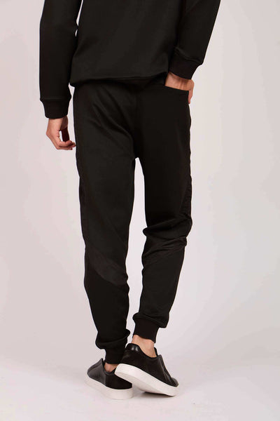 Men Regular Fit Sweat Pant - Black