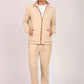 Men Regular Fit Sweat Pants Brown