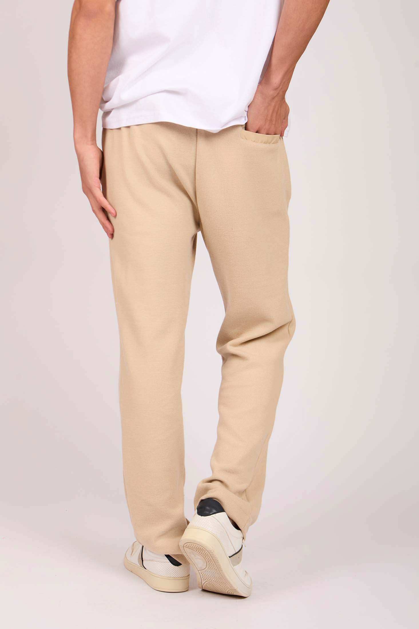 Men Regular Fit Sweat Pants Brown