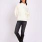 Women Regular Fit Pullover Off White