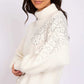 Women Regular Fit Pullover Off White