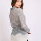 Women Regular Fit Pullover Grey/Off White
