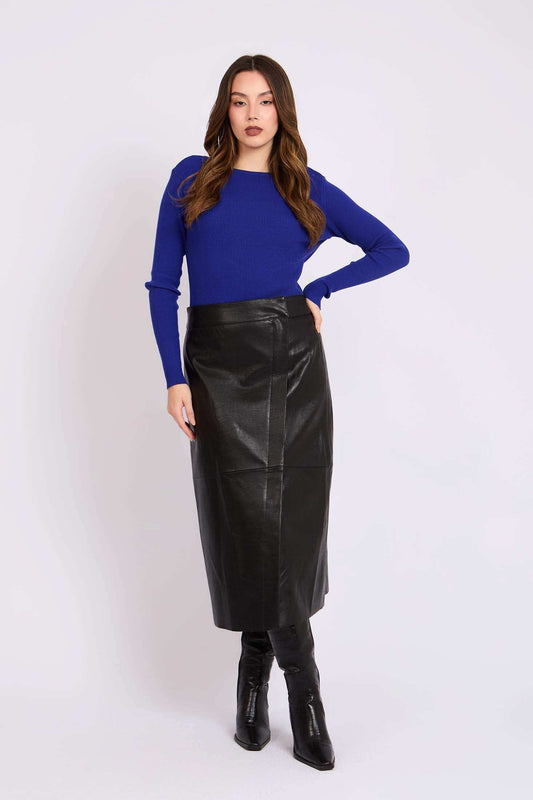 Women Regular Fit Pullover Blue