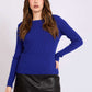 Women Regular Fit Pullover Blue