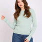 Women Regular Fit Pullover Mint Green