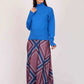 Women Regular Fit Pullover Blue