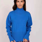 Women Regular Fit Pullover Blue