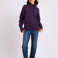Women Regular Fit Pullover Purple