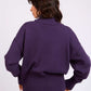 Women Regular Fit Pullover Purple